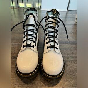 Dr. Martens White Combat Boots
